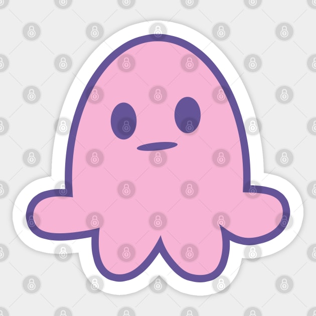 Cute pink octopus Sticker by Troy_Bolton17